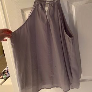 Light purple chiffon thank - L